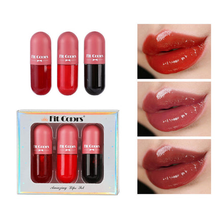 Aceite Voluminizador Labial Instantáneo Día y Noche Transparente Nutritivo Duradero Reparador Reduce Líneas Finas Cuidado Labial Cosmético de Belleza