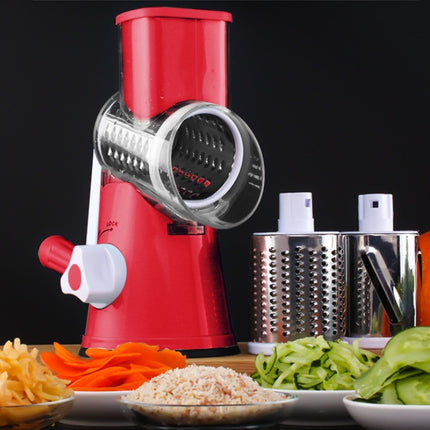 Accesorios de cocina manuales, mandolina redonda multifuncional, rebanador de patatas, cortador de verduras, rebanador de queso, utensilios de cocina