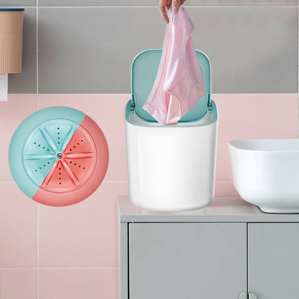 Cubo de lavado pequeño para el hogar, minilavadora de mesa turbo, lavadora de ropa interior y calcetines para dormitorios estudiantiles