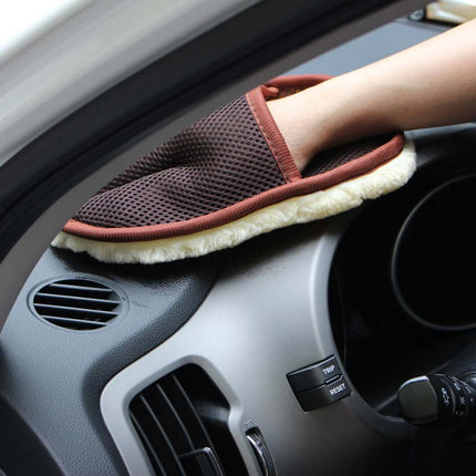 Guantes de lavado de coche de pelo suave, tipo coche, para lavado de coche, motocicleta, herramientas de limpieza para el cuidado del coche