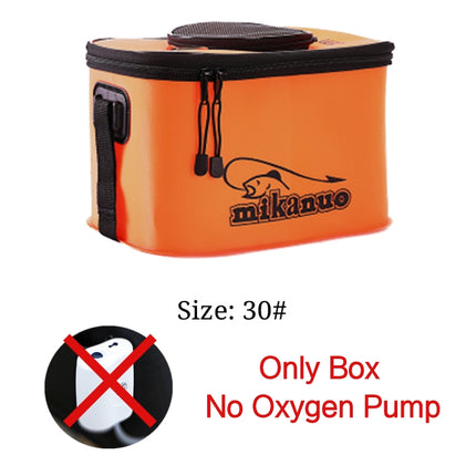 Bolsa de pesca portátil EVA plegable engrosada, caja de pesca viva, cubo de tanque, aparejos de pesca para camping, caja de almacenamiento para peces