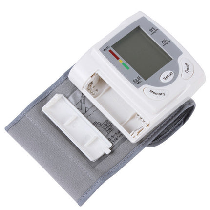 Tensiómetro de muñeca, dispositivo de medición de presión arterial completamente automático, tensiómetro electrónico, dispositivo de medición de presión arterial para personas mayores para medir la hipertensión