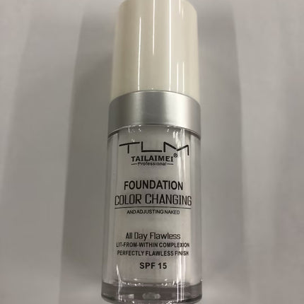 Base de Maquillaje Líquida Corrector de Temperatura Portátil Tono Natural Base de Maquillaje BB Corrector