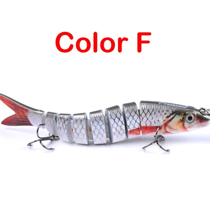 Señuelos de Pesca de Lucio Artificiales Secciones Múltiples Articuladas Cebo Duro Trolling Herramientas de Pesca de Lucio Carpa