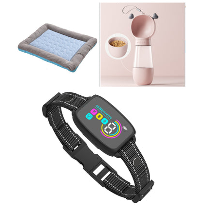 Collar inteligente automático antiladridos para perros, recargable, con pantalla digital HD, resistente al agua IP67, ideal para mascotas.