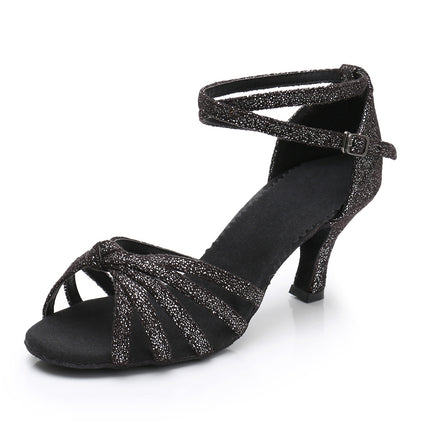 Zapatos de baile latino de tacón alto con suela blanda