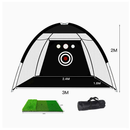Red de práctica de golf Carpa Jaula de golpeo de golf Tienda de práctica para jardín o césped Equipo de entrenamiento de golf Malla para exteriores