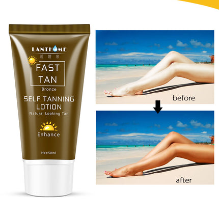 Loción corporal bronceadora