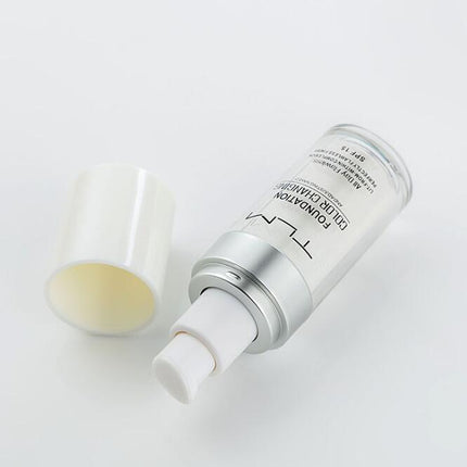 Base de Maquillaje Líquida Corrector de Temperatura Portátil Tono Natural Base de Maquillaje BB Corrector