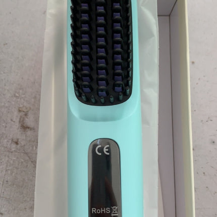 Peine de pelo liso 2 en 1 Cepillo alisador inalámbrico Calentamiento rápido Rizador portátil Carga USB
