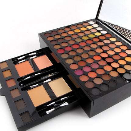 Set de 180 sombras de ojos y coloretes, caja de paleta de maquillaje personalizada con forma de piano