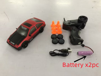 Coche RC de deriva 2.4G 4WD Coche de deriva RC de juguete GTR Modelo AE86 Vehículo Coche de carreras RC de juguete para niños Regalos de Navidad