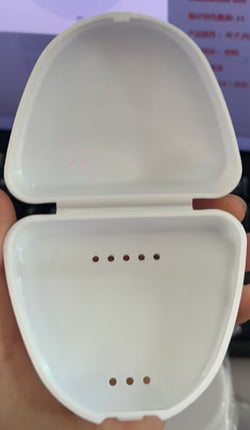 Cepillo de dientes eléctrico automático inteligente 360 grados resistente al agua tipo U blanqueador con luz azul carga USB
