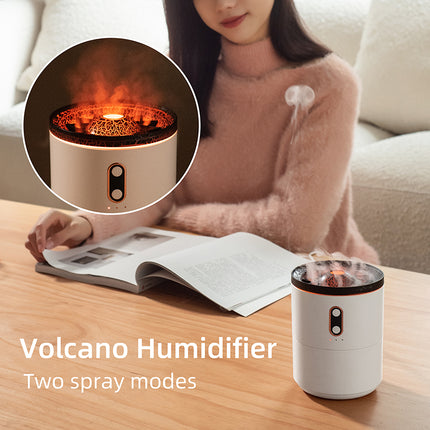 Difusor de aceites esenciales con aroma a llama volcánica, humidificador de aire portátil con forma de medusa y USB, lámpara de luz nocturna, humidificador de fragancias.