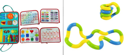 Nuevo Busy Book Tablero de actividades para niños, vestirse y abrocharse, aprendizaje del bebé, educación temprana, preescolar, juguete sensorial de aprendizaje