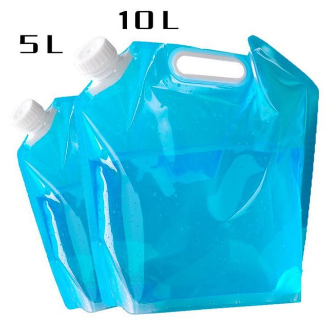 Contenedor de Bolsas de Agua Plegables Portátiles de PVC para Acampar al Aire Libre y Senderismo