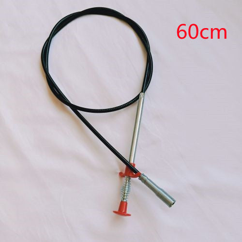 60CM Desatascador de tuberías de alcantarillado con resorte, herramienta de dragado, limpiador de pelo doméstico, desatascador de desagües, herramientas de limpieza para fregadero de cocina, utensilios de cocina