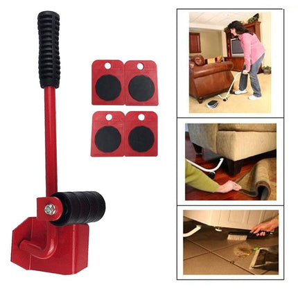 Herramienta elevadora para mover muebles, dispositivo de mudanza profesional, 5 unidades por juego