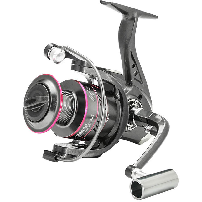 Carrete de pesca totalmente metálico
