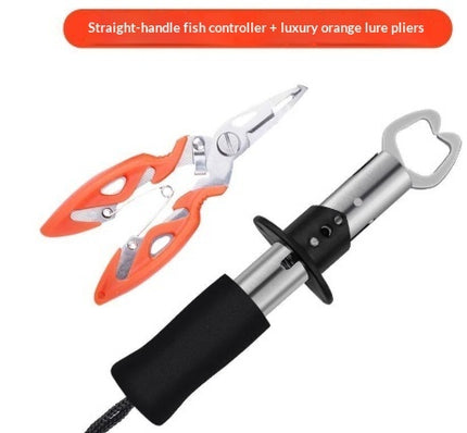 Equipo de Pesca Labio de Pescado Acero Inoxidable Tijeras Pinzas Pesca Alicates Juego de Accesorios Herramienta