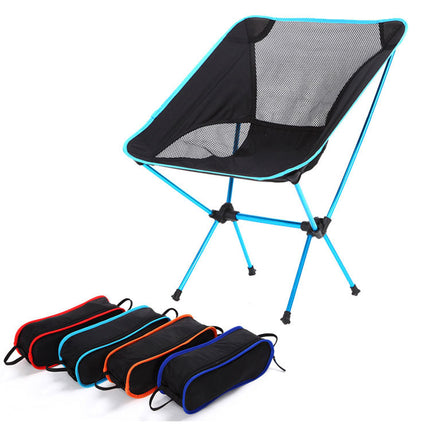 Silla plegable ultraligera de viaje, silla de camping al aire libre de carga súper pesada, silla portátil para playa, senderismo, picnic, asiento de pesca, herramientas