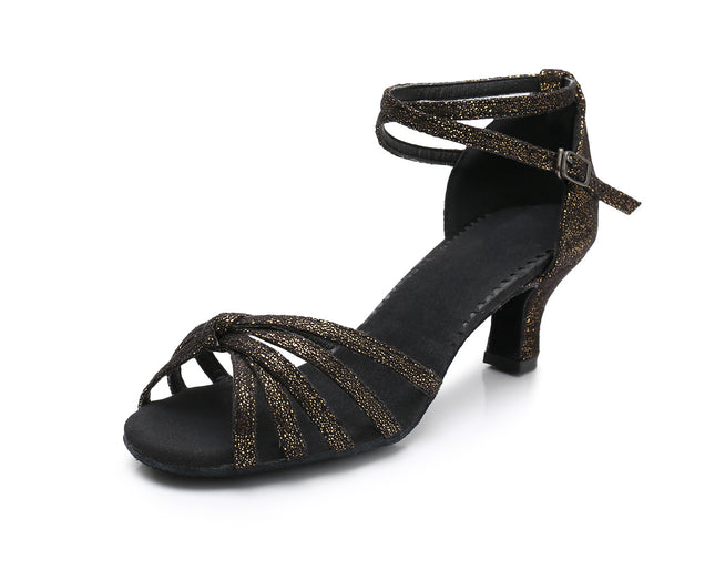 Zapatos de baile latino de tacón alto con suela blanda