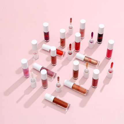 Lápiz labial sólido de gelatina, bálsamo labial de cristal, brillo labial con efecto espejo, hidratante de larga duración, maquillaje para el cuidado de los labios.