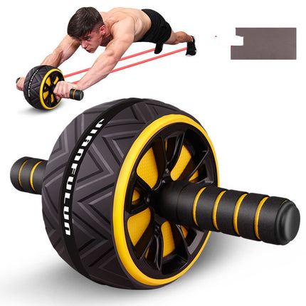 Músculos abdominales Dispositivo de fitness abdominal mudo Ejercicio Pérdida de peso Rueda de fitness para hombres y mujeres