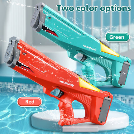 Pistola de agua eléctrica automática, juguetes de tiburón, alta presión, para exteriores, verano, playa, juguetes para niños, fiesta en la piscina, juguetes de agua