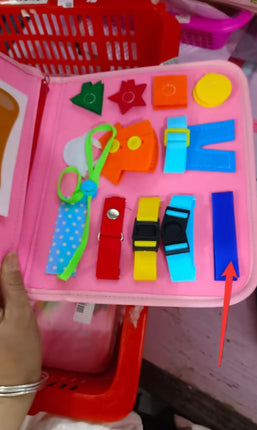 Nuevo Busy Book Tablero de actividades para niños, vestirse y abrocharse, aprendizaje del bebé, educación temprana, preescolar, juguete sensorial de aprendizaje