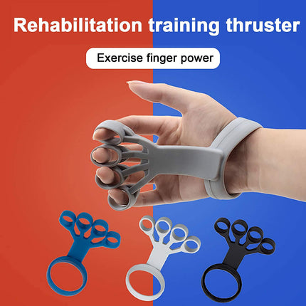 Dispositivo de agarre de silicona, ejercitador de dedos, estirador, entrenador de agarre para manos con artritis, fortalecimiento de la rehabilitación para aliviar el dolor