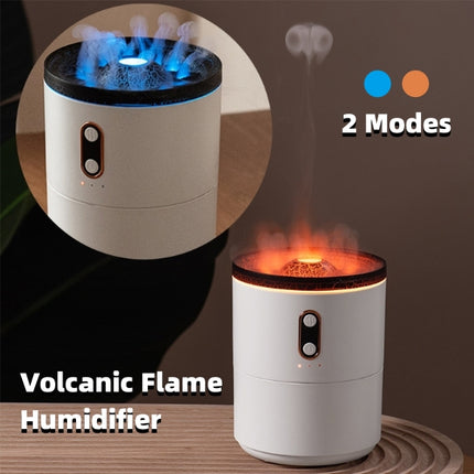 Difusor de aceites esenciales con aroma a llama volcánica, humidificador de aire portátil con forma de medusa y USB, lámpara de luz nocturna, humidificador de fragancias.