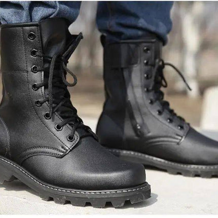 Zapatos de seguridad con puntera de acero, botas tácticas de combate