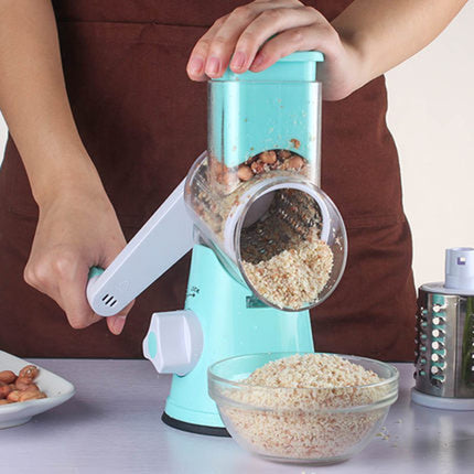 Accesorios de cocina manuales, mandolina redonda multifuncional, rebanador de patatas, cortador de verduras, rebanador de queso, utensilios de cocina