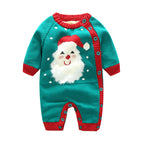 Cabeza de Papá Noel verde / 66 cm
