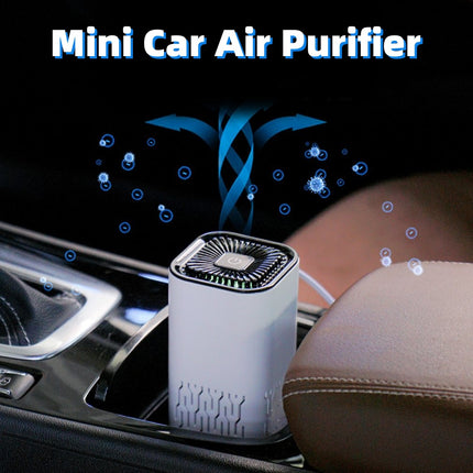 Purificador de aire portátil para coche Generador de iones negativos Elimina formaldehído, polvo y humo Ambientador y lavador para el hogar y el coche