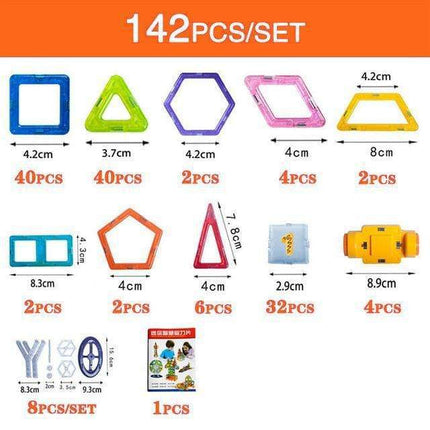 Bloques de construcción magnéticos DIY Juguetes magnéticos para niños Juego de construcción de diseñador Regalos para niños Juguetes