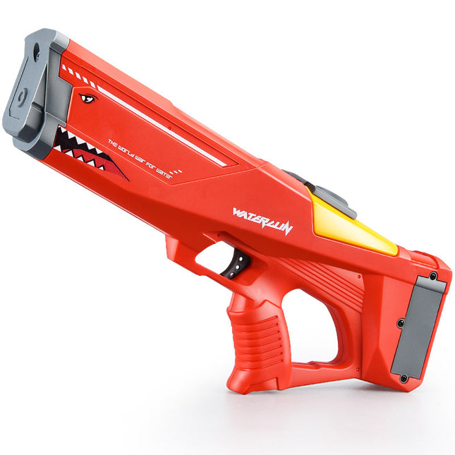 Pistola de agua eléctrica automática, juguetes de tiburón, alta presión, para exteriores, verano, playa, juguetes para niños, fiesta en la piscina, juguetes de agua
