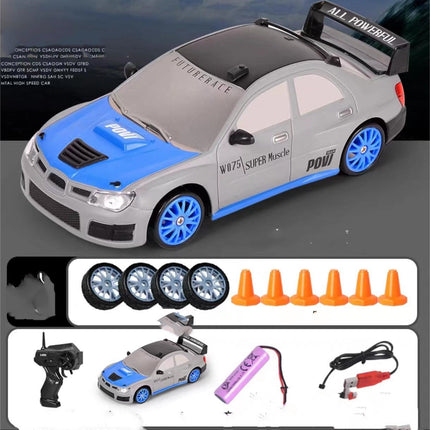 Coche RC de deriva 2.4G 4WD Coche de deriva RC de juguete GTR Modelo AE86 Vehículo Coche de carreras RC de juguete para niños Regalos de Navidad