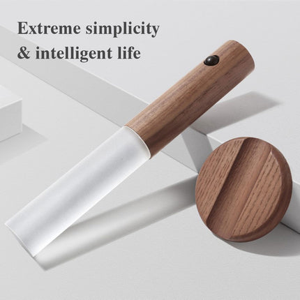 Luz nocturna LED USB magnética de madera inalámbrica para pasillos, porche, sensor de movimiento PIR, lámpara de pared, lámpara de armario